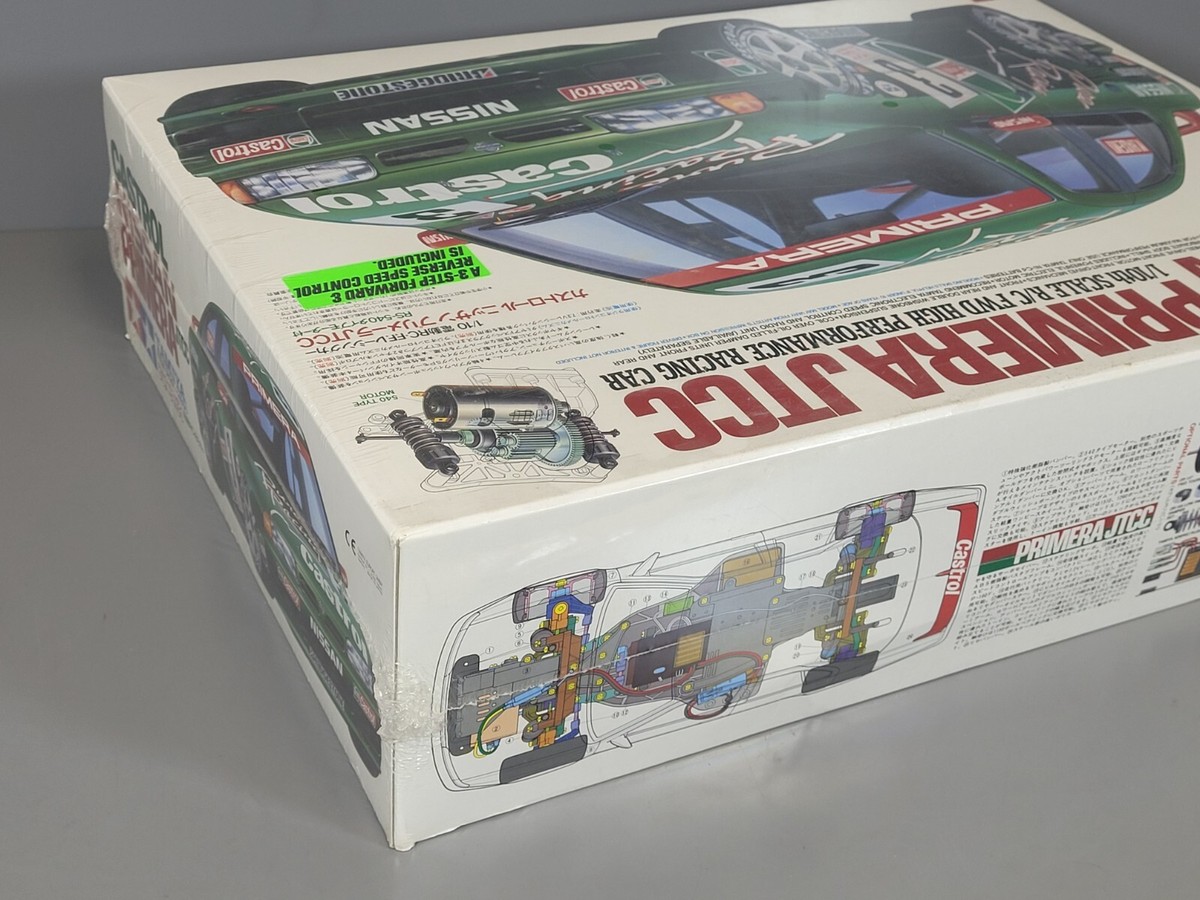 Rare New Seal Tamiya 1/10 RC Nissan Castrol Primera JTCC 58147