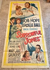 Sorrowful Jones Original Movie Poster Bob Hope Lucille Ball  *Hollywood Posters*