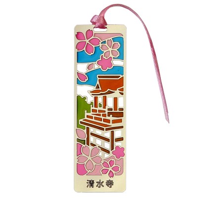 Tomo light bookmark Kyoto Kiyomizu-dera stained glass style slim type 12529 918