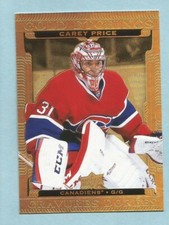 2022-23 UD Tim Hortons Hockey Carey Price G-5 Canadiens GOLD ETCHINGS