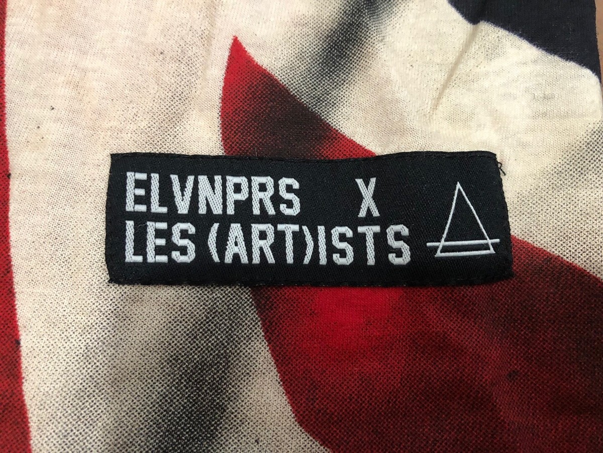 ELEVENPARIS ELVNPRS LES(ART)ISTS Hate Tee T Shirt MOSS 74 Women US 