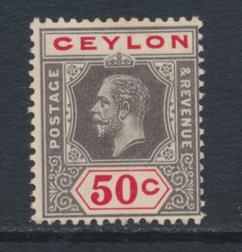 CEYLON, 1912 50c wmk block CA fine MM, SG314 - Picture 1 of 1