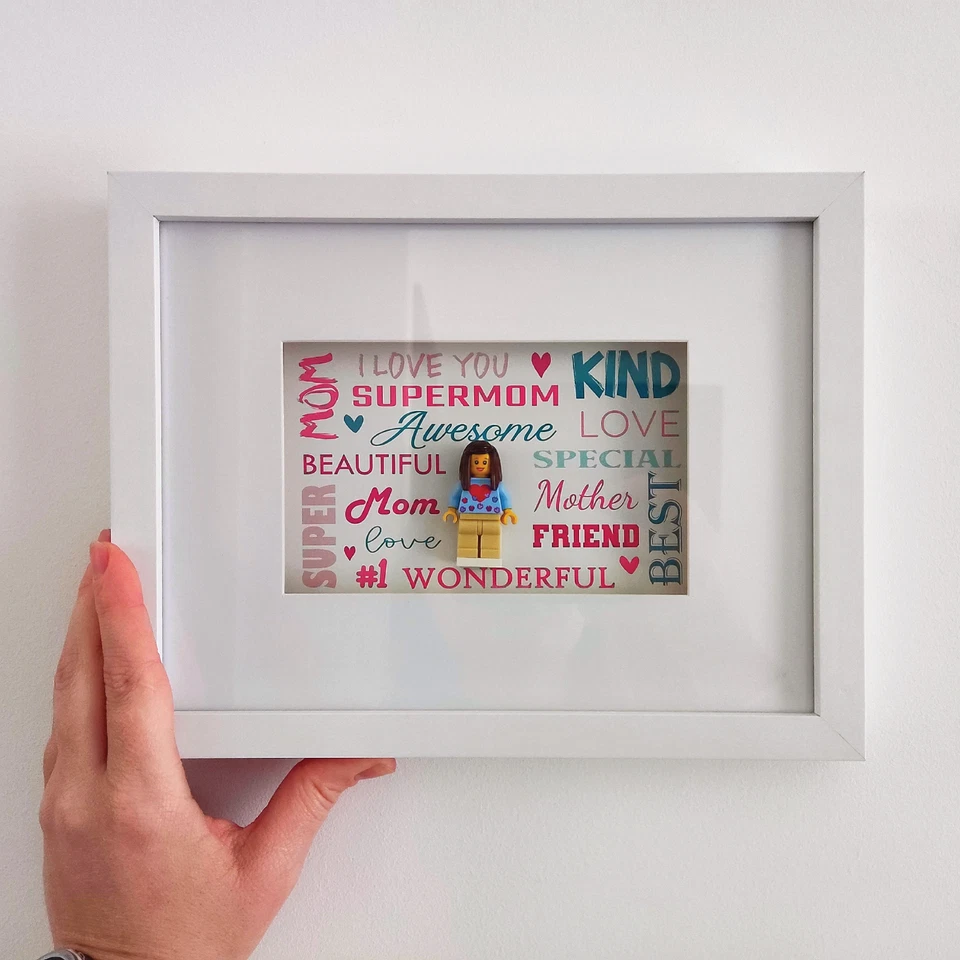 Caja de Luz LED Personalizada Día de la Madre - Minifigura Personalizada Regalo para Mamá Foto 4 de 4