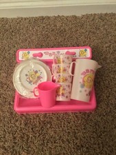 Vintage Chilton Globe Barbie Plates Pitcher Cups Sink Lot