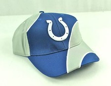 INDIANAPOLIS COLTS Blue  Gray Adjustable Cut  Sew Hat Cap NFL Team Apparel