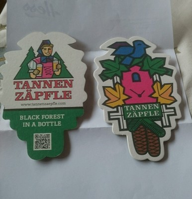 2 Bierdeckel, Rothaus, Sonderedition zum Jubiläum