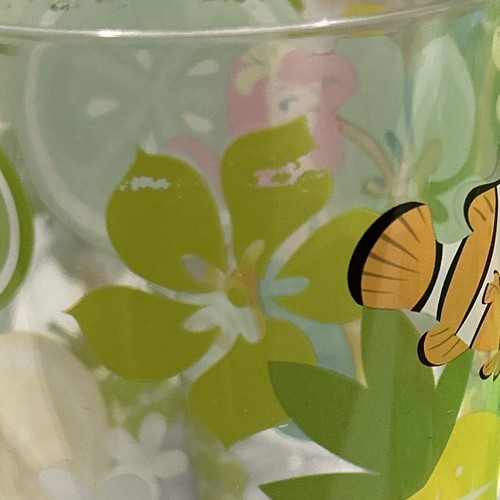 Disney Store Melamine Plates / cups 11” Tropical Print Nemo Lilo Mickey - Picture 5 of 5