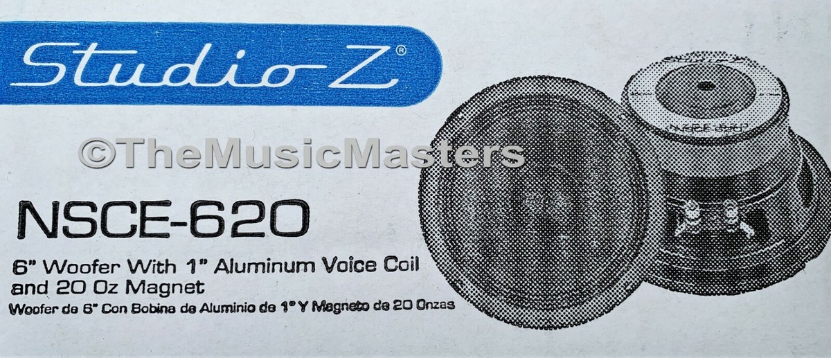Pair 6.5 Inch 8 Ohm Woofers For Home Studio Or Car Audio - Replacement Speakers