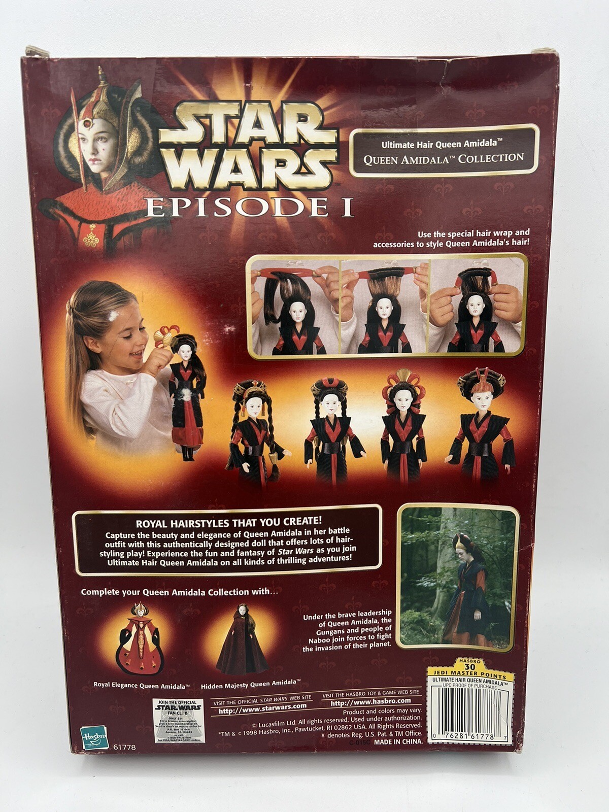 Hasbro Star Wars: Figura Queen Amidala (Transional Card) EP1 #04, 10 Cm - 2