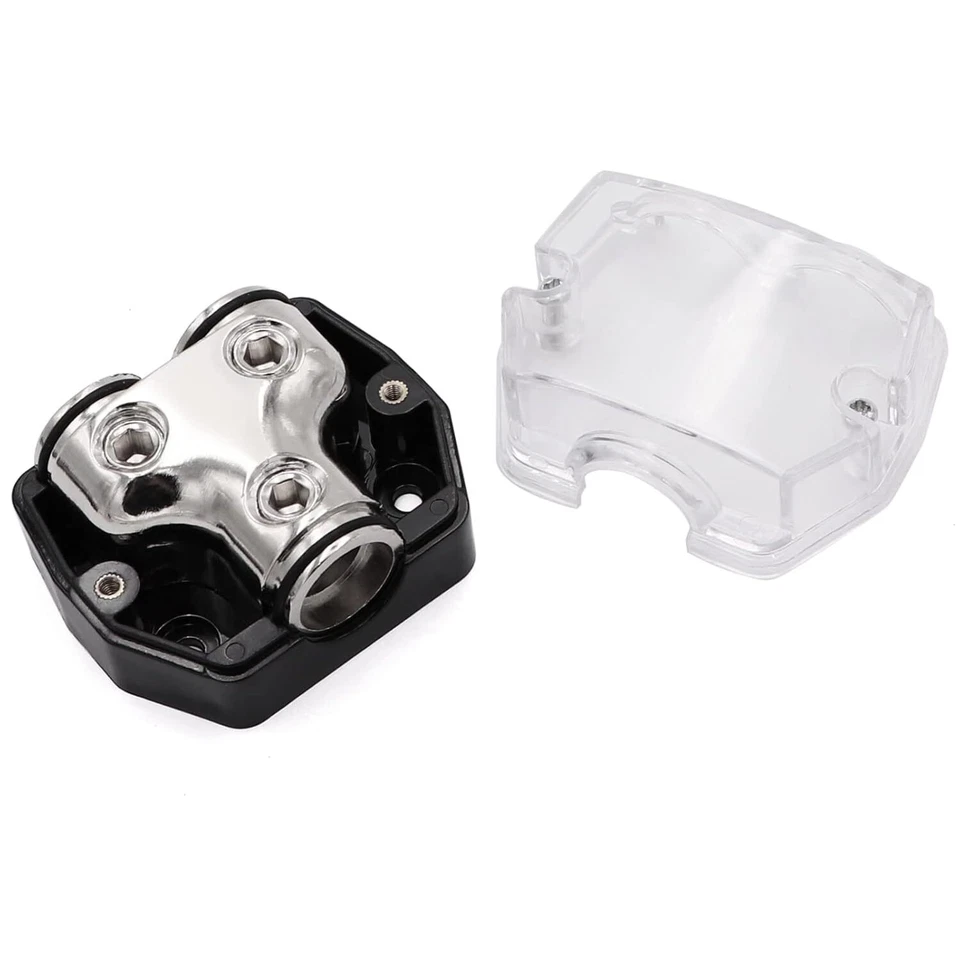 2 Way Distribution Block 0-4 AWG In, 0-4 AWG Out Car Audio Amp Power or Ground - Image 3 of 4