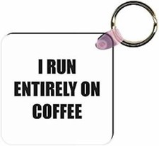 Rikki Knight I Run Entirely On Coffee Square Kc, White