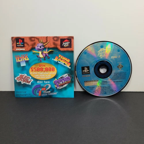 Sony Playstation 1 PS1 Pizza Hut Powered Demo Disc 2 Two 1999 Spyro Promo  RARE
