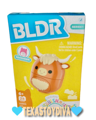BLDR Original Squishmallows MARSHALL Highland Cow Building Set ****READ****