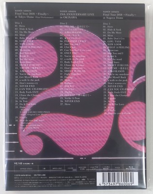 Namie Amuro 25th Final Tour 2018 Finally Blu-ray 3 Disc Set