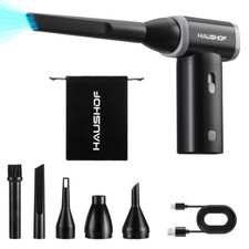 HAUSHOF 8V Mini Rechargeable Electric Air Duster-110000RPM Compressed Air Blower