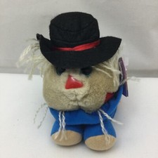 Puffkins Patches The Scarecrow Fall Halloween NWT Vtg 1999 Swibco Plush 4" Toy