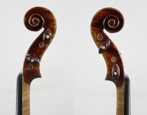 Brown Oil Varnish！A Strad Violin 4/4 Copy! #8495 Fine Tone,Fast response - Picture 5 of 6