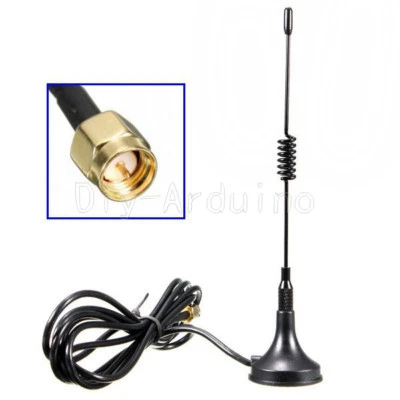 MARKENLOS Antena 433MHz 5dbi SMA macho enchufe GSM 1,5M cable 3M magnético para radioaficionado
