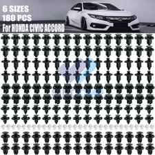 180x Trim Panel Clips Bumper Fender Fastener Push Rivets For Honda Accord Civic
