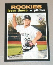 2020 Topps Heritage High Number Jesus Tinoco Rookie Card #628 Colorado Rockies