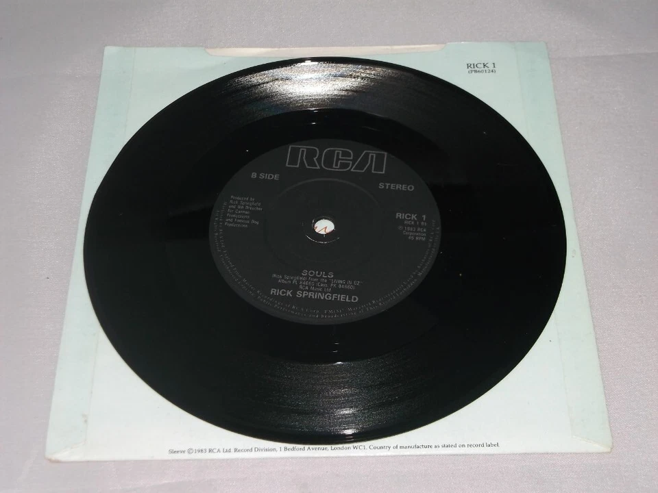 Rick Springfield: Human Touch orig UK EX 7" - Image 2 of 4