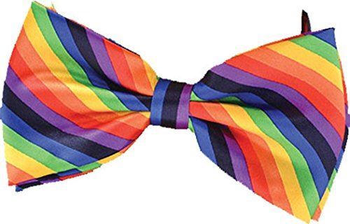 Bow Tie - Rainbow Pride Prom Wedding - Costume Accessory - Adult Teen - Afbeelding 1 van 1
