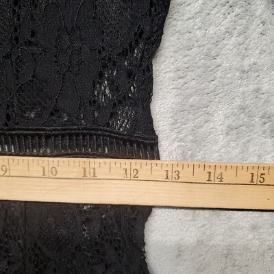 black lace ladder detail frill hem bodycon dress Pretty Little Thing Womens 4 Frilled A stylish choice suitable