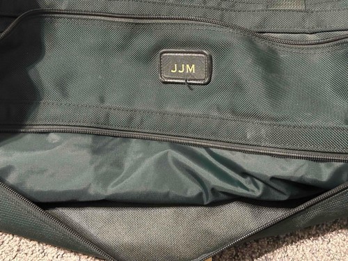 Borsa da palestra Tumi Alpha in nylon balistico da trasporto su borsone weekend verde grande spedizione gratuita - Foto 6 di 9