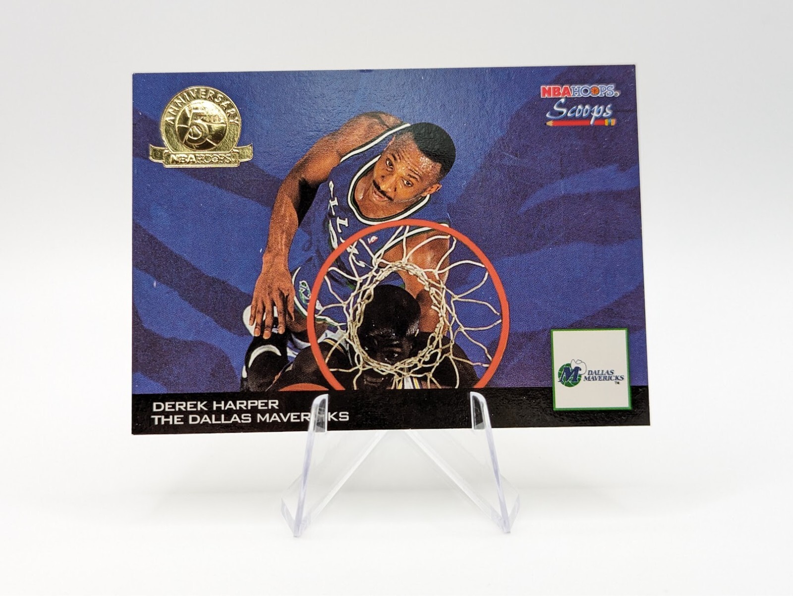 Derek Harper 1993-94 NBA Hoops Scoops 5th Anniversary SP #HS6 Mavericks