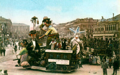 The Carnival in Nice early 20th century Historic Old Photo