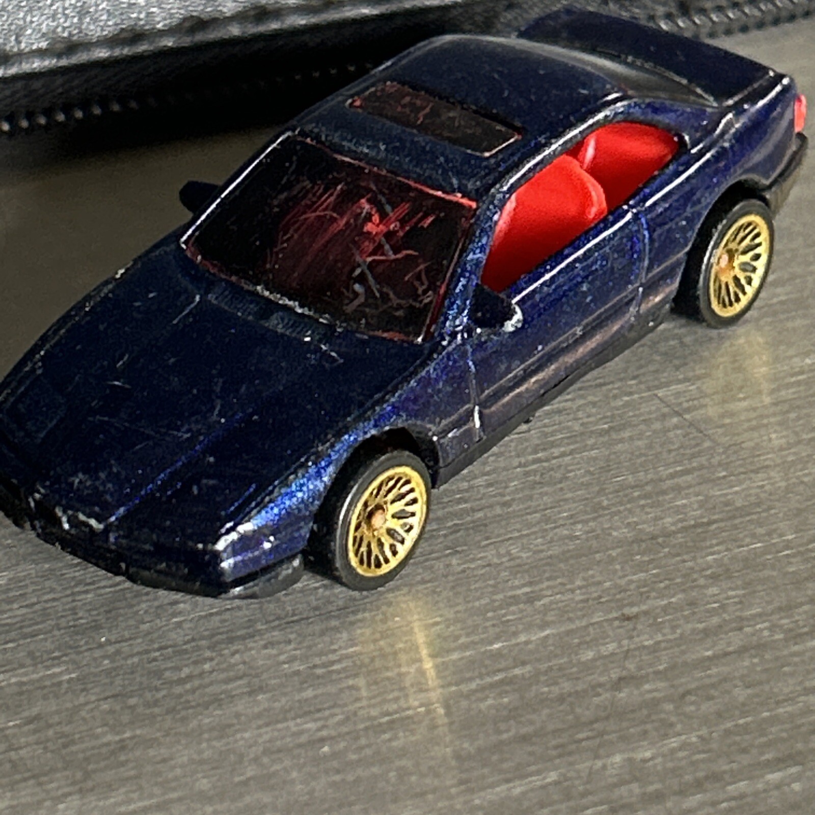 1/64 Hotwheels Car 1990 Mattel Inc BMW Sports Car Blue Used