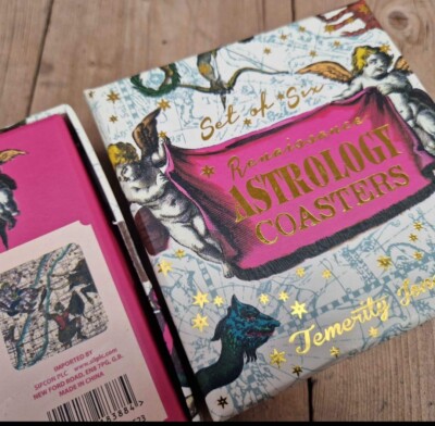 Zwei Packungen Astrologie Mythische Untersetzer Neu Tolle Geschenke
