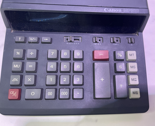 Canon MP31D Electronic Desktop Printing Calculator Adding Machine - works - Picture 3 of 6