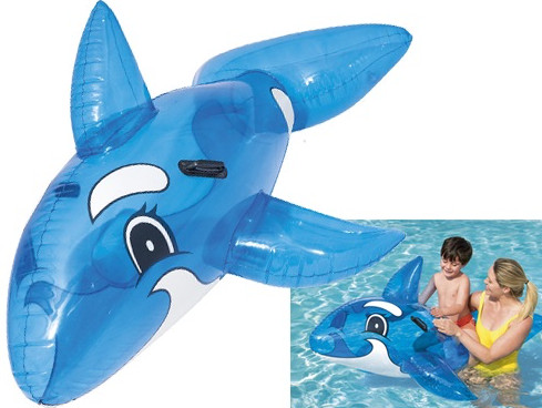 GIOCHI GONFIABILI BALENA CAVALCABILE GRANDE BESTWAY 157x94 - 1