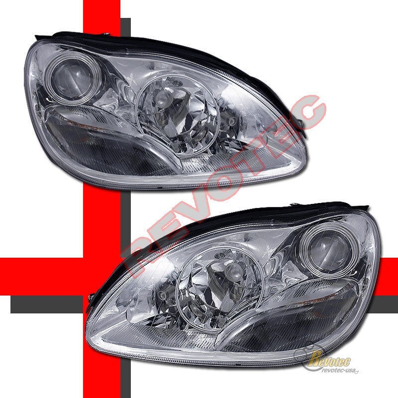 00-05 MERCEDES BENZ Projector Headlights S Class W220 Chrome Sedan