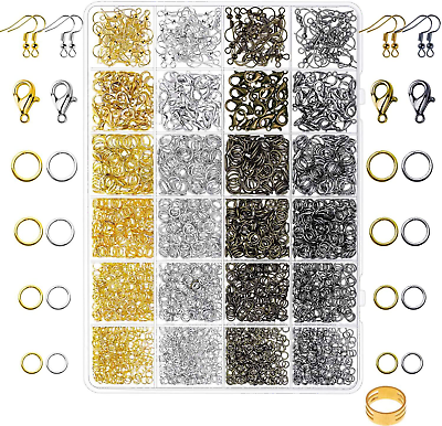 Armstrong Línea de metal auricular broches para bisuteria manualidades kit de joyeria pulseras materiales  3200Pcs | eBay