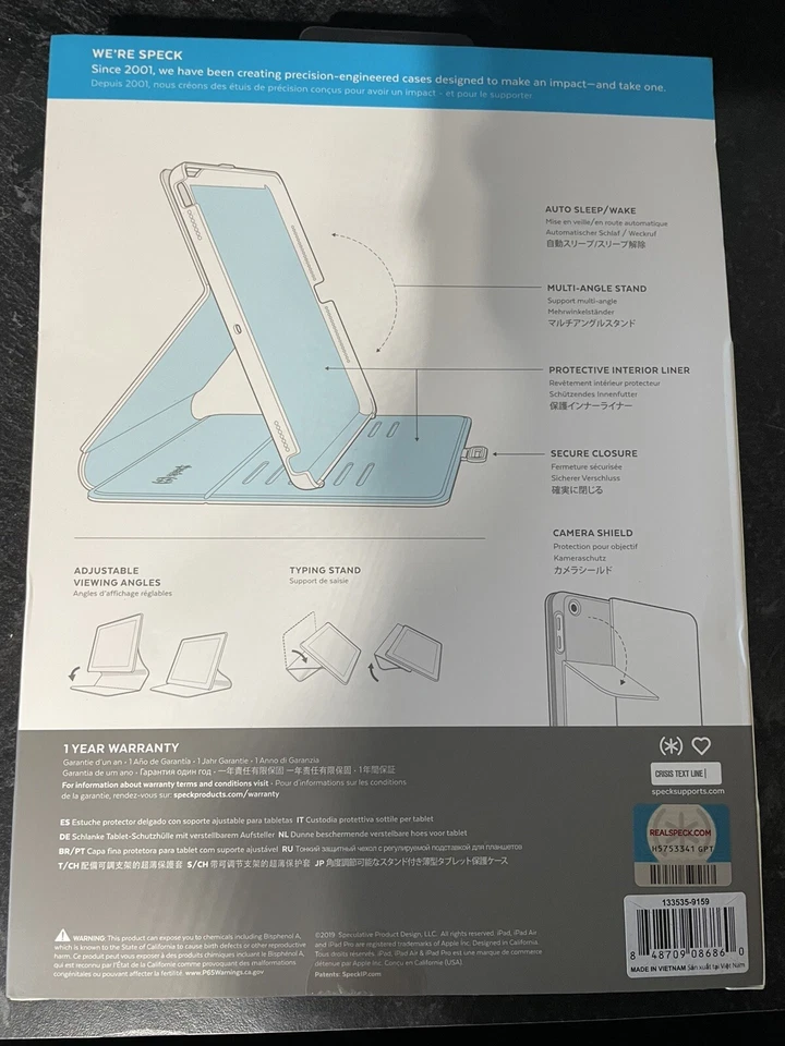 Speck Balance Folio Protective Case for iPad 10.2 - Green - Image 2 of 2