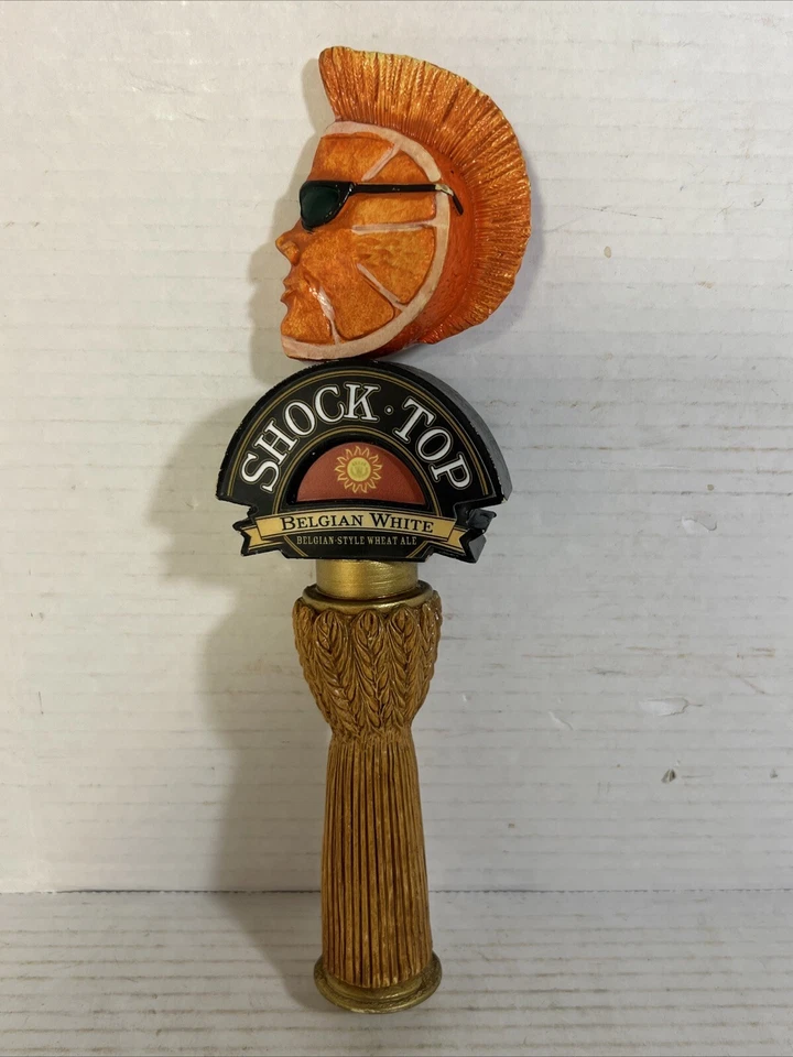 Shock Top Belgian White 10in Mohawk Orange Slice Beer Tap Handle - Image 2 of 4