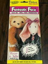 Fantastic Face Iron On Transfers Doll Face Flower Taffie 53-100 1992 Sealed