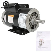 3450RPM 5HP 7/8''Shaft Electric Motor Compressor Duty 230V 1Phase Frame-56HZ ODP