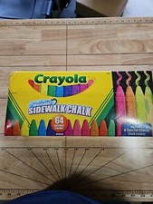 Crayola Washable Sidewalk Chalk 64 Ct Assorted 8 Special Effect Colors NEW