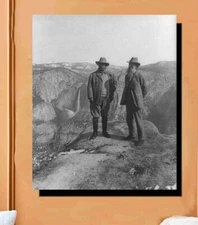 Teddy Roosevelt & John Muir 20 x 24 Canvas Wrap naturalist over looking the park