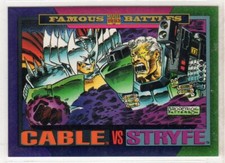 Sky Box-Marvel 1993 Trading Card/Famous Battles(Cable vs Stryfe)#146