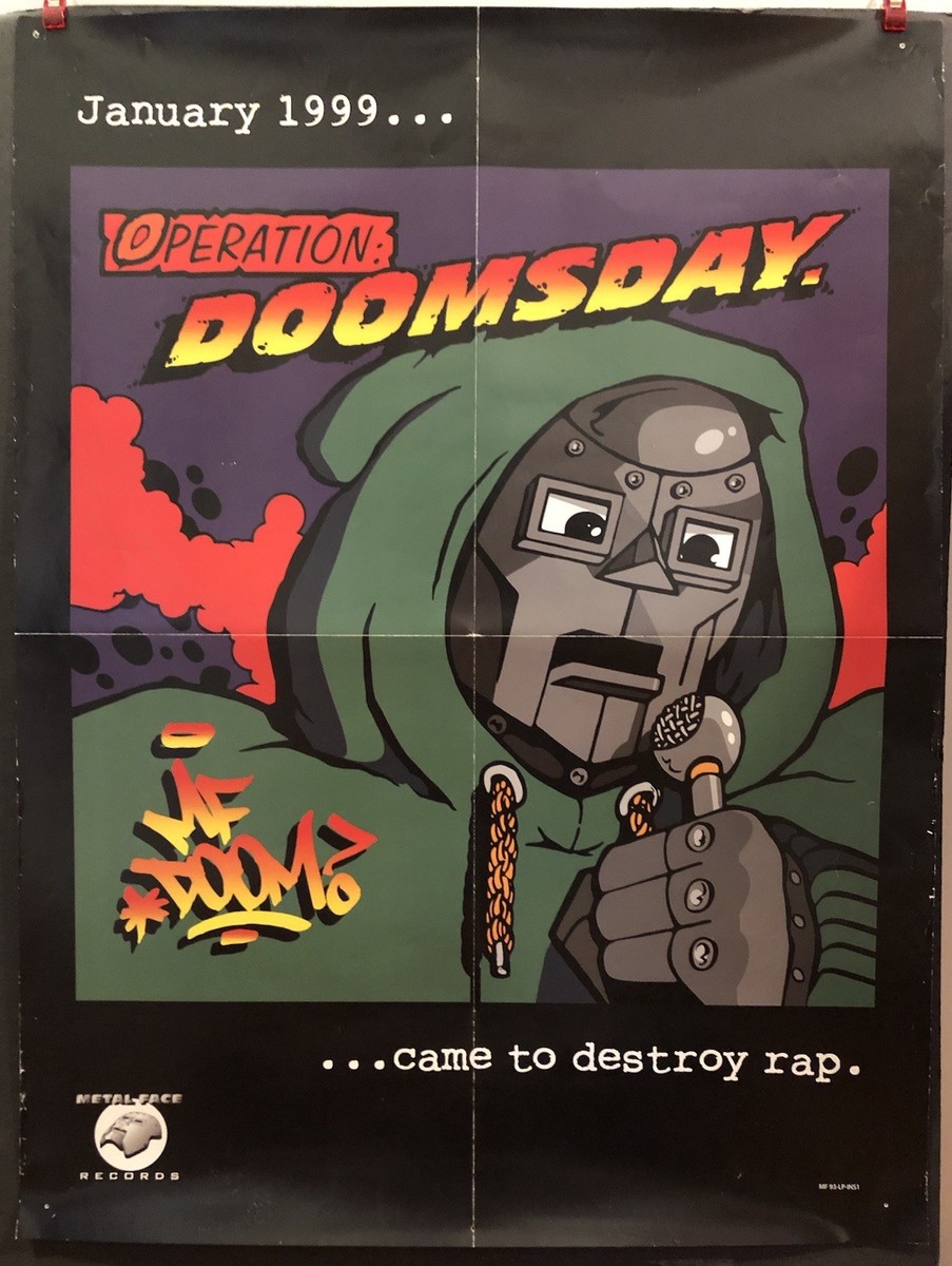 M.i.C MF DOOM POSTER ポスター L FACE Mf Doom Czarface Poster 465 - Real Groovy