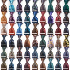 New Classic Tie Floral polka Dot JACQUARD WOVEN 100% Silk Men's  Necktie Tie