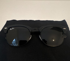 Ray-Ban Men’s Clubmaster Sunglasses Black Full Rim Plastic Frame Tinted Lens