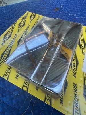 Neuer MSH Chrom Batteriedeckel für ältere Harley Davidson FL Modelle Shovelhead