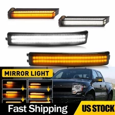 4X LED Side Mirror Turn Signal Marker Reflector Lights For Ford F150 2009-2014