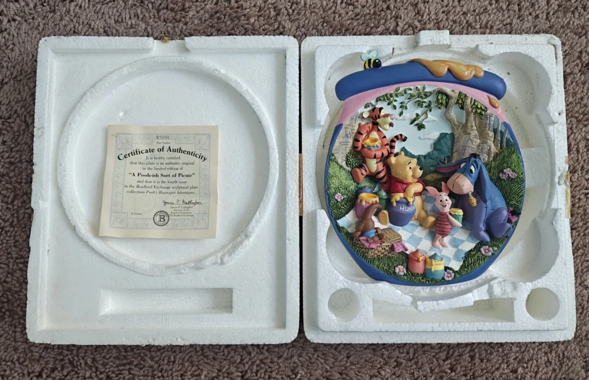 Winnie The Pooh Plates In Bradford Exchange Collector Plates for