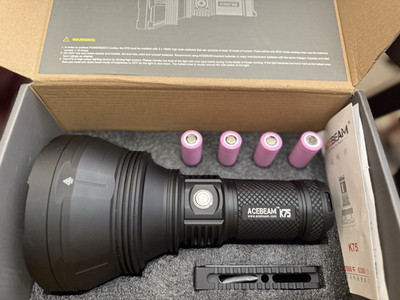 Acebeam K75 Search Light - 6300 Lumen w/ Batteries Included
